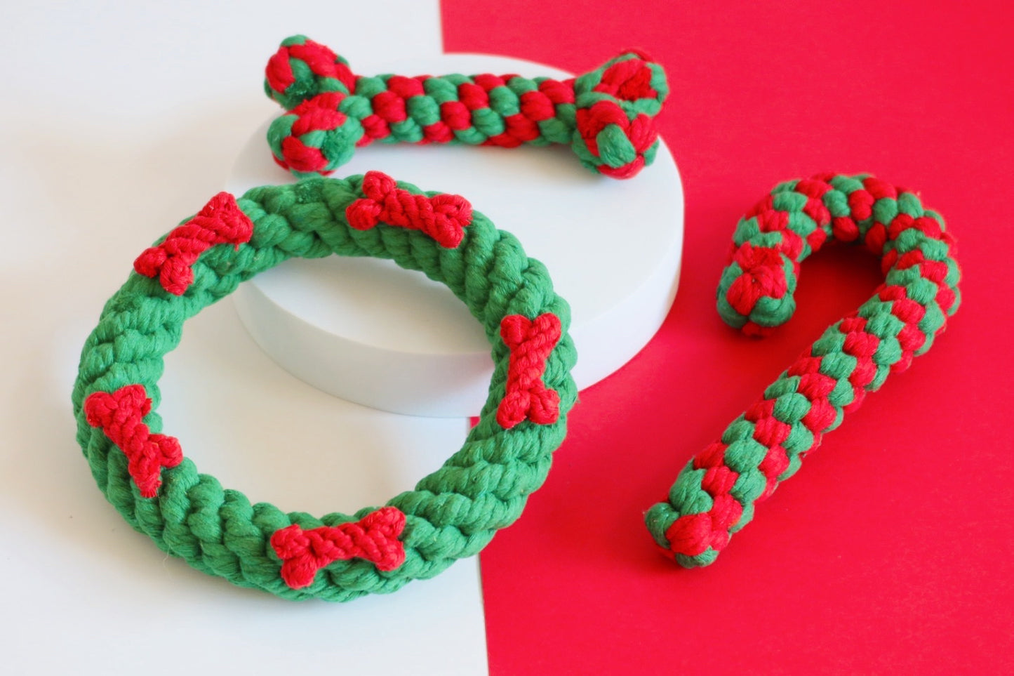 Christmas Dog Rope Toy / Puppy Gift