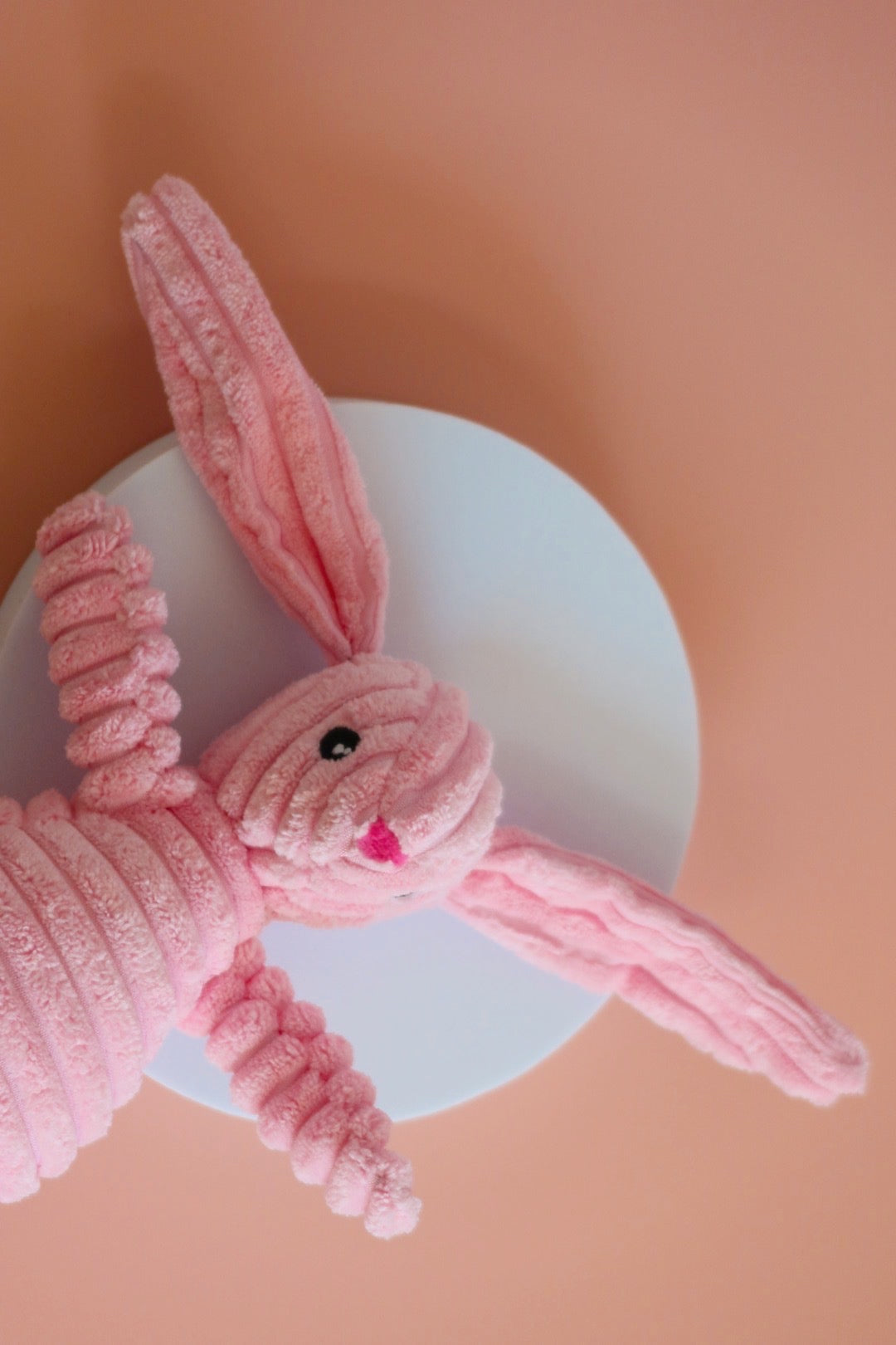 Corduroy Dog Squeaky Bunny Toy / Puppy Gift