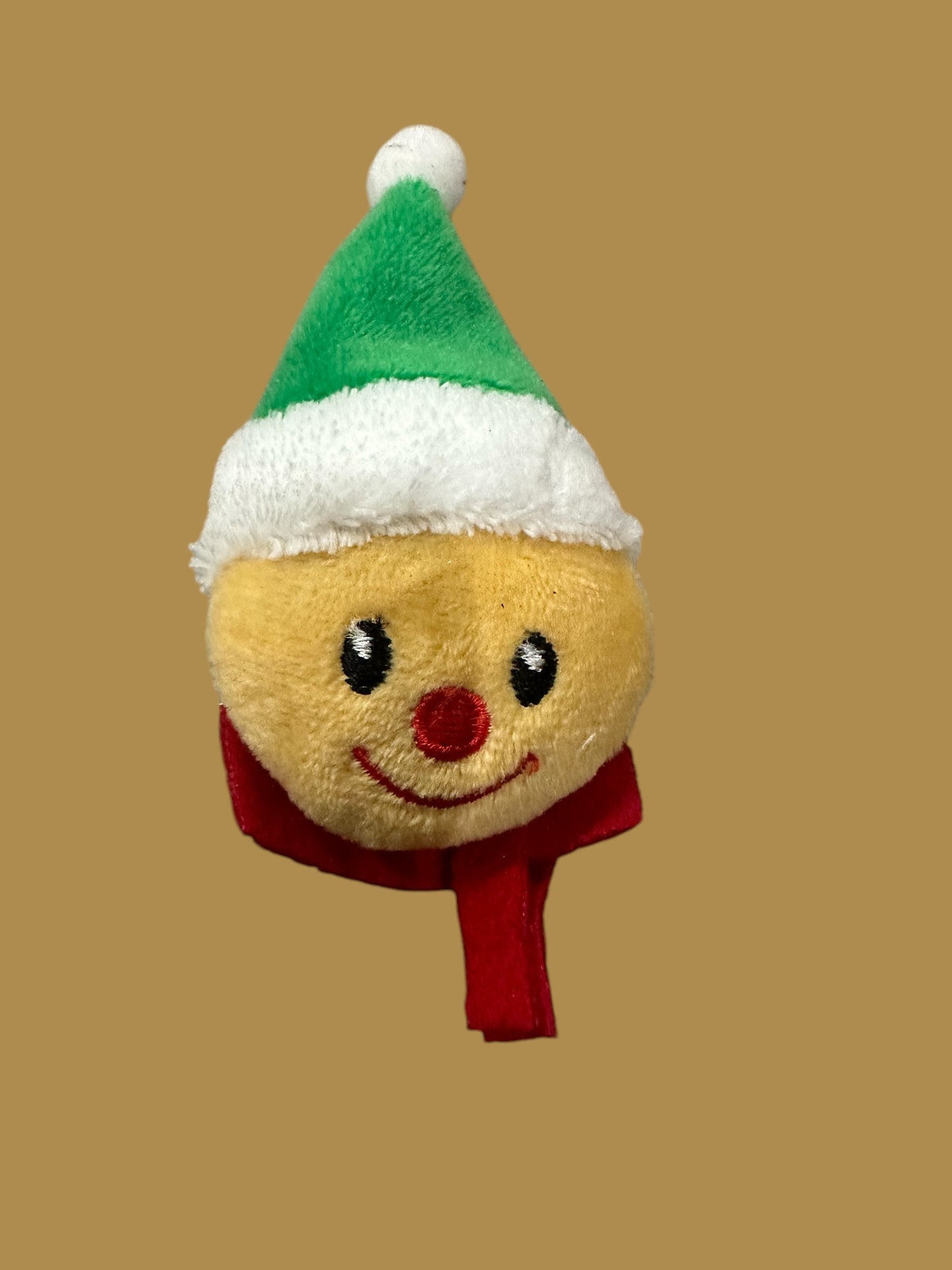 Gingerbread face catnip cat toy